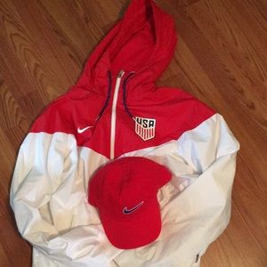 Usmnt windbreaker jacket with cap bundle